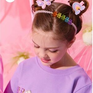 Lola + The Boys Rainbow Butterfly Hairband